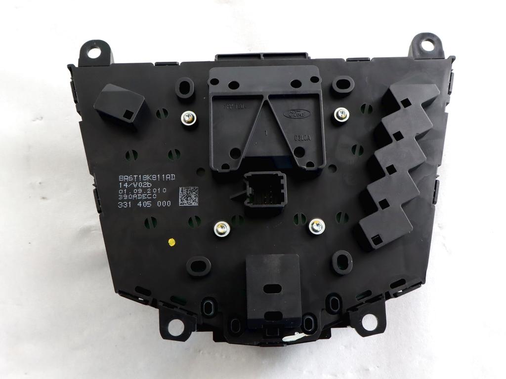 8A6T-8K811-AD GRUPPO DI COMANDO AUTORADIO FORD FIESTA 1.2 B 44KW 5M 5P (2011) RICAMBIO USATO CON INTERRUTTORE QUATTROFRECCE