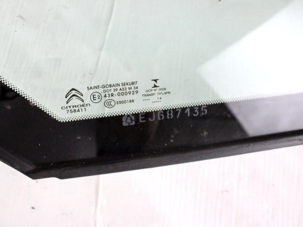 9676905480 VETRO FISSO PARAFANGO ANTERIORE DESTRO CITROEN C4 PICASSO 1.6 D 85KW 6M 5P (2014) RICAMBIO USATO
