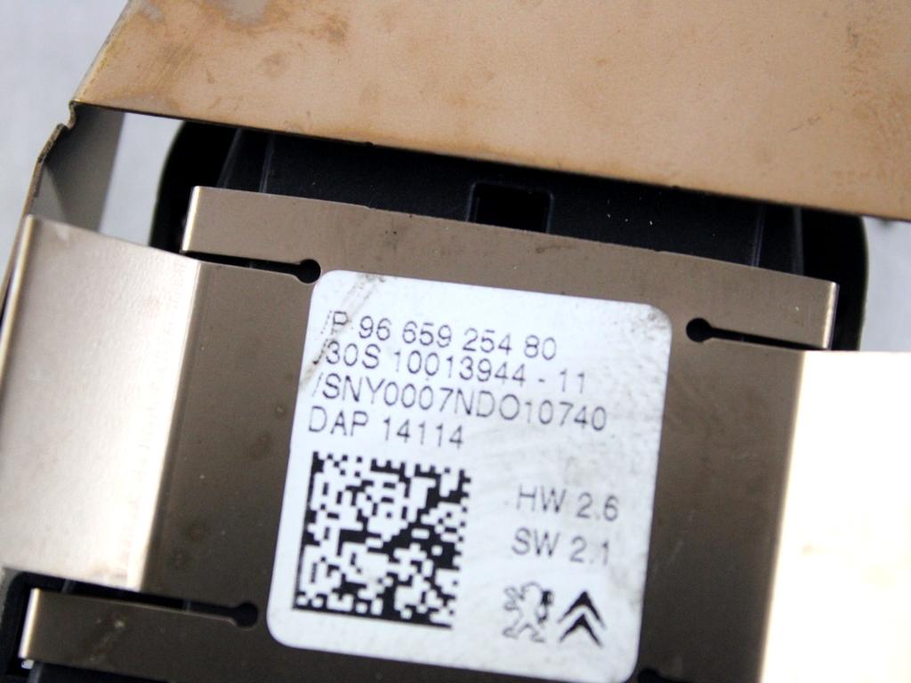9665925480 SENSORE PIOGGIA CITROEN C4 PICASSO 1.6 D 85KW 6M 5P (2014) RICAMBIO USATO
