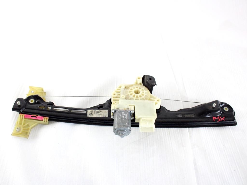 9676172480 MOTORINO MECCANISMO ALZA-VETRO ALZA-CRISTALLO PORTA POSTERIORE SINISTRA CITROEN C4 PICASSO 1.6 D 85KW 6M 5P (2014) RICAMBIO USATO