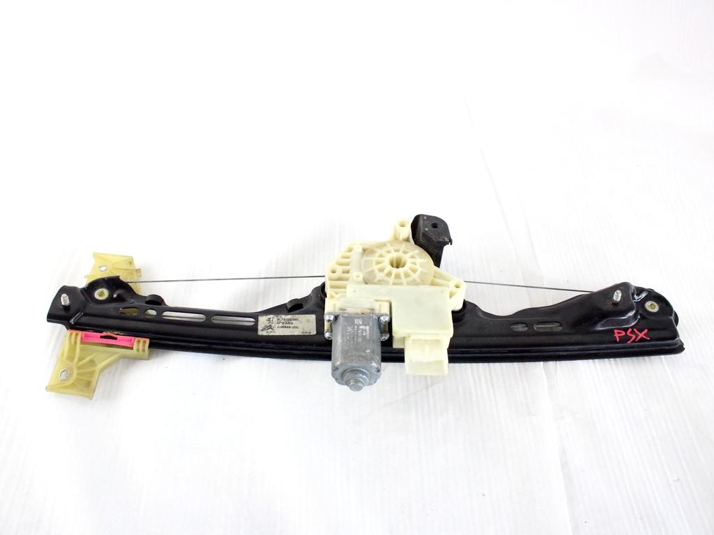 9676172480 MOTORINO MECCANISMO ALZA-VETRO ALZA-CRISTALLO PORTA POSTERIORE SINISTRA CITROEN C4 PICASSO 1.6 D 85KW 6M 5P (2014) RICAMBIO USATO