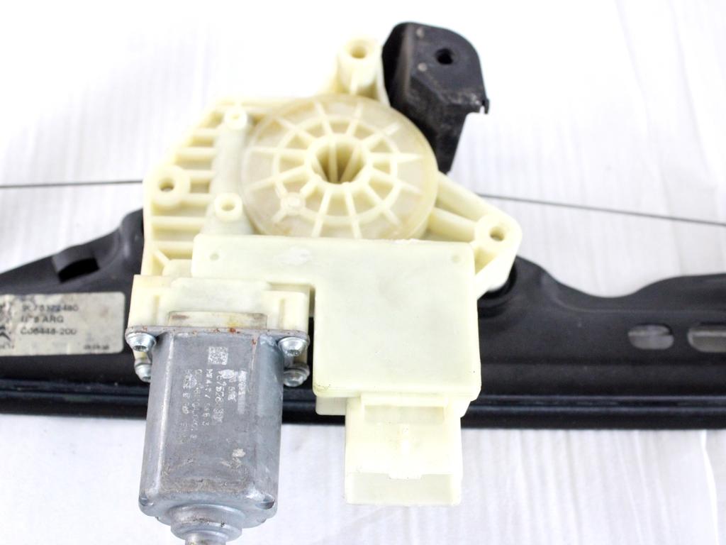 9676172480 MOTORINO MECCANISMO ALZA-VETRO ALZA-CRISTALLO PORTA POSTERIORE SINISTRA CITROEN C4 PICASSO 1.6 D 85KW 6M 5P (2014) RICAMBIO USATO