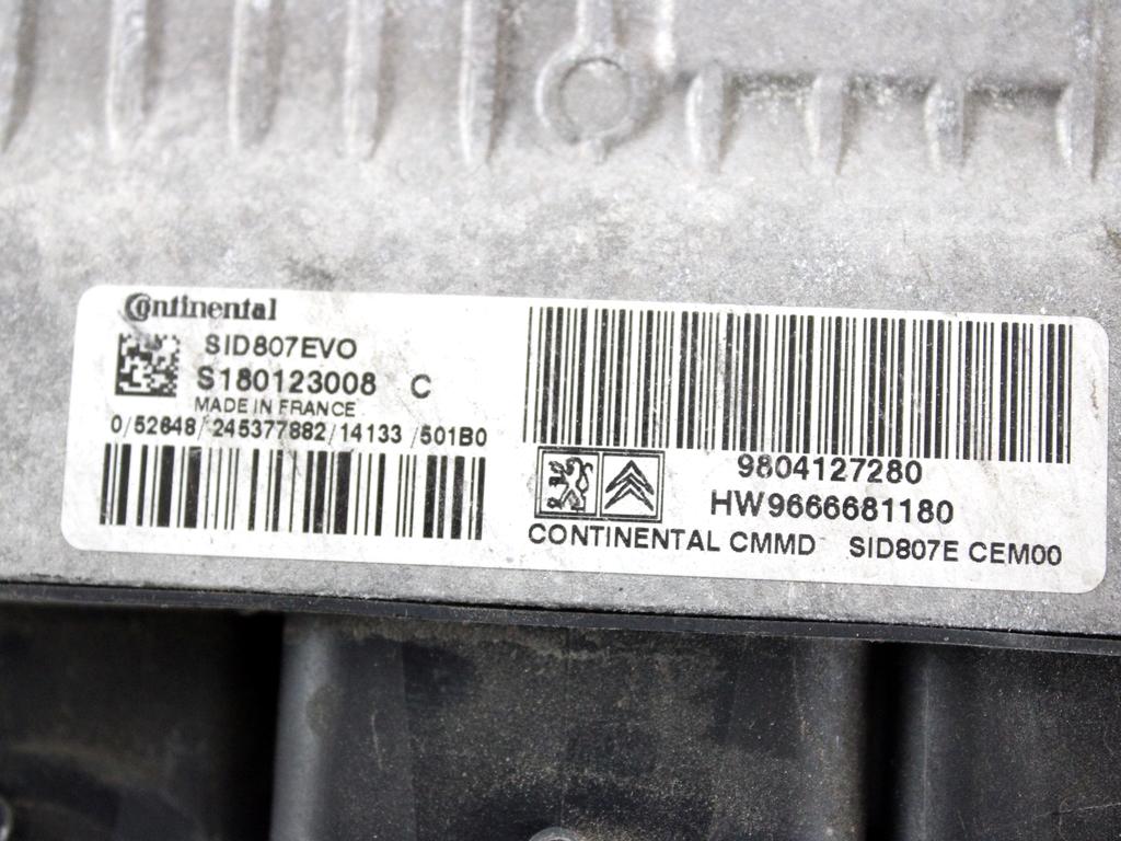 9804127280 CENTRALINA INIEZIONE MOTORE CITROEN C4 PICASSO 1.6 D 85KW 6M 5P (2014) RICAMBIO USATO