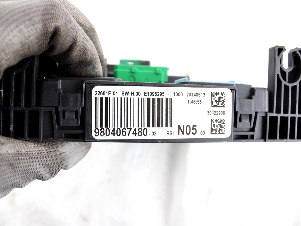 9804067480 CENTRALINA FUSIBILIERA SCATOLA FUSIBILI RELÈ CITROEN C4 PICASSO 1.6 D 85KW 6M 5P (2014) RICAMBIO USATO