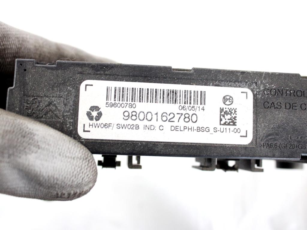 9800162780 CENTRALINA MOTORINO APERTURA PORTELLONE COFANO POSTERIORE BAULE CITROEN C4 PICASSO 1.6 D 85KW 6M 5P (2014) RICAMBIO USATO