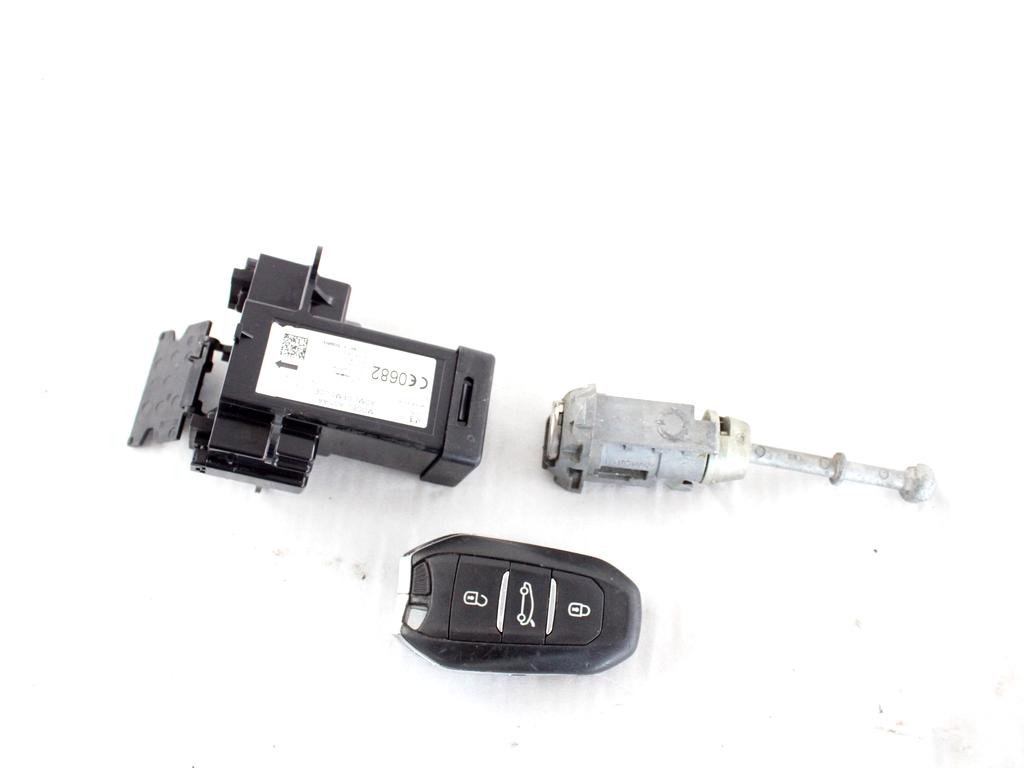 9800630080 KIT BLOCCHETTI ACCENSIONE APERTURA CON CHIAVE CITROEN C4 PICASSO 1.6 D 85KW 6M 5P (2014) RICAMBIO USATO