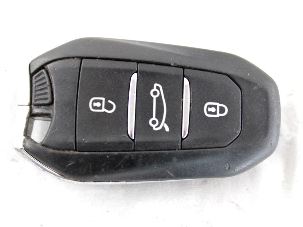 9800630080 KIT BLOCCHETTI ACCENSIONE APERTURA CON CHIAVE CITROEN C4 PICASSO 1.6 D 85KW 6M 5P (2014) RICAMBIO USATO