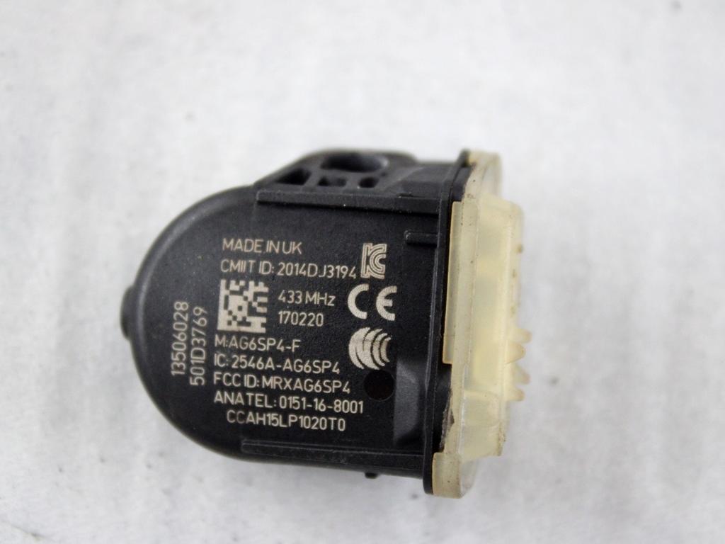 13506028 SENSORE DI PRESSIONE DEL PNEUMATICO OPEL ASTRA K 1.6 D 100KW 6M 5P (2017) RICAMBIO USATO