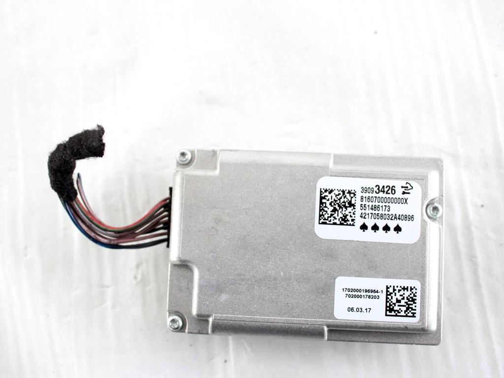 39093426 TELECAMERA FOTOCAMERA ANTERIORE OPEL ASTRA K 1.6 D 100KW 6M 5P (2017) RICAMBIO USATO