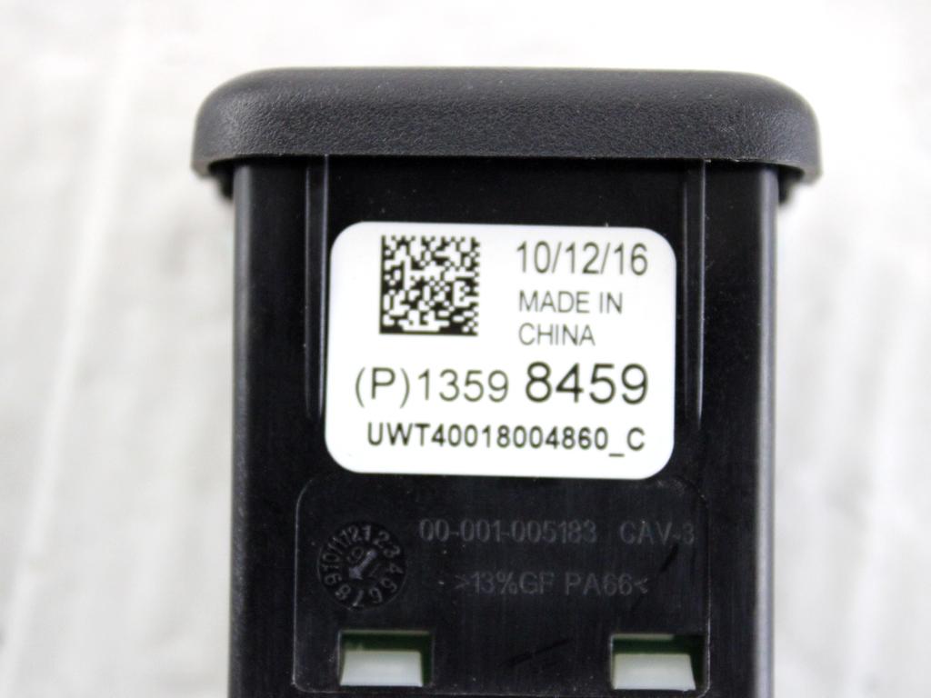 13598459 PORTA INGRESSO USB RICARICA OPEL ASTRA K 1.6 D 100KW 6M 5P (2017) RICAMBIO USATO