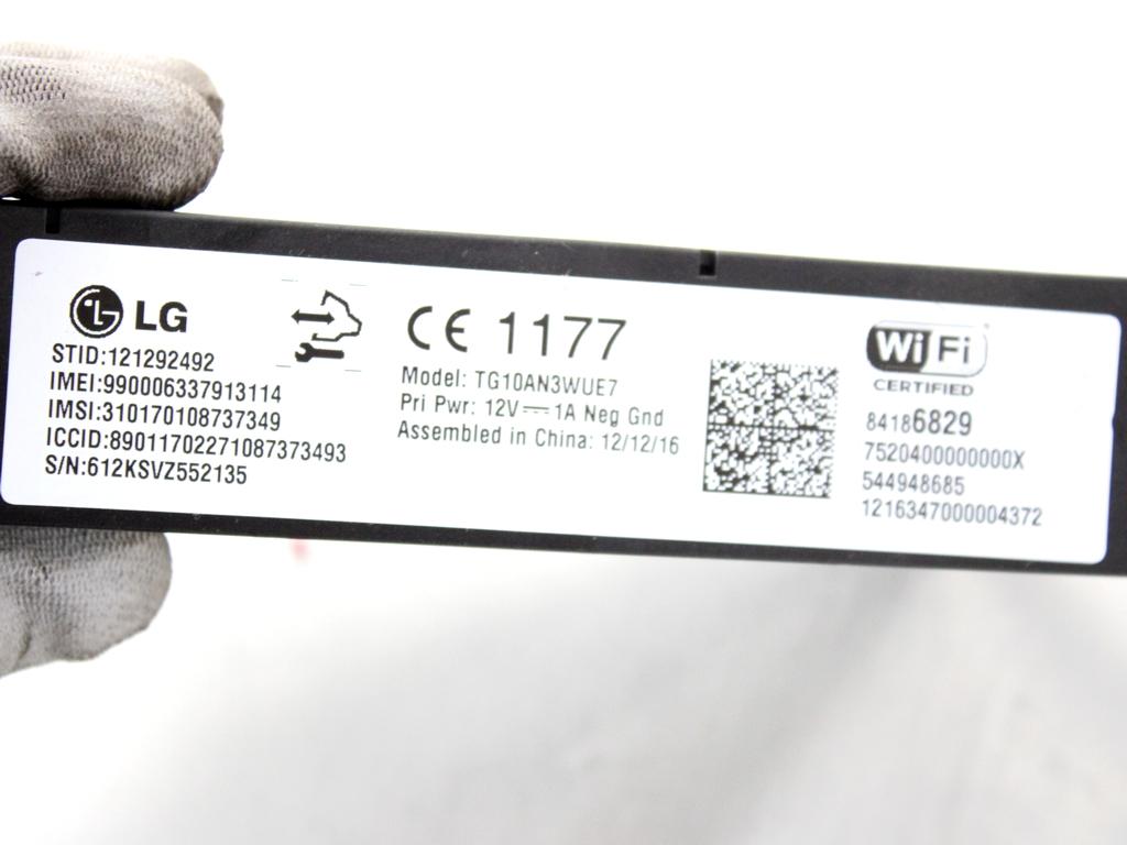84186829 CENTRALINA MODULO TELEFONO BLUETOOTH OPEL ASTRA K 1.6 D 100KW 6M 5P (2017) RICAMBIO USATO