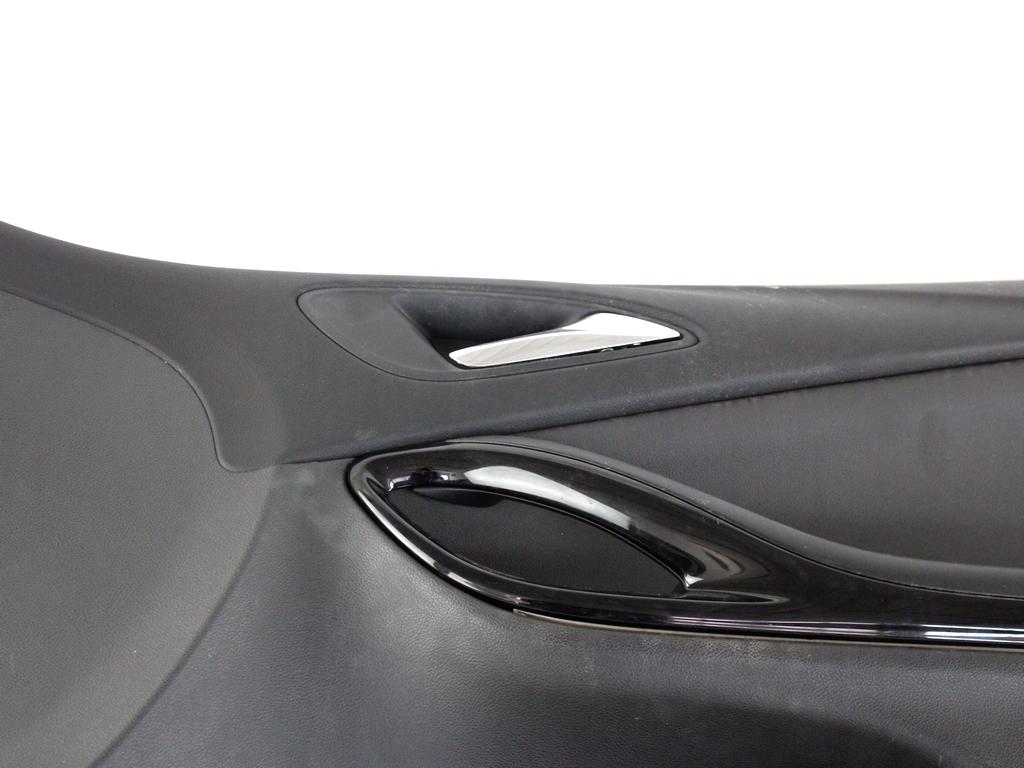 39145598 PANNELLO INTERNO PORTA ANTERIORE DESTRA CON RIVESTIMENTO IN PELLE OPEL ASTRA K 1.6 D 100KW 6M 5P (2017) RICAMBIO USATO