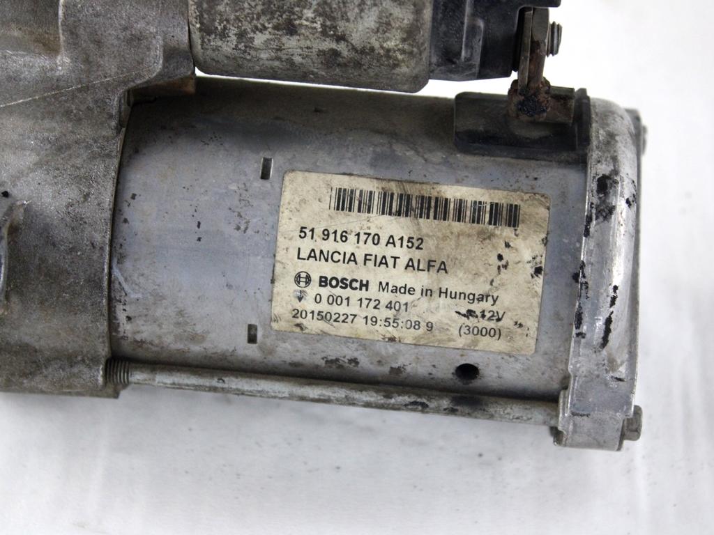 51916170 MOTORINO AVVIAMENTO FIAT 500L 1.3 D 62KW 5M 5P (2015) RICAMBIO USATO
