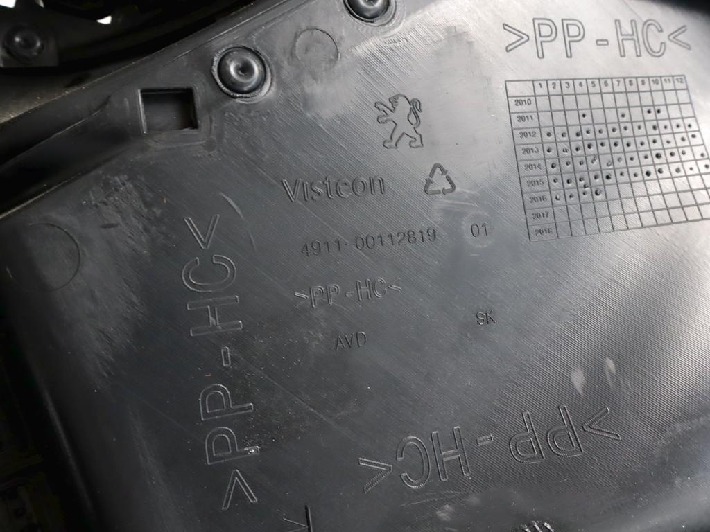 96763525ZD PANNELLO INTERNO PORTA ANTERIORE DESTRA PEUGEOT 208 1.6 D 55KW 5M 5P (2017) RICAMBIO USATO