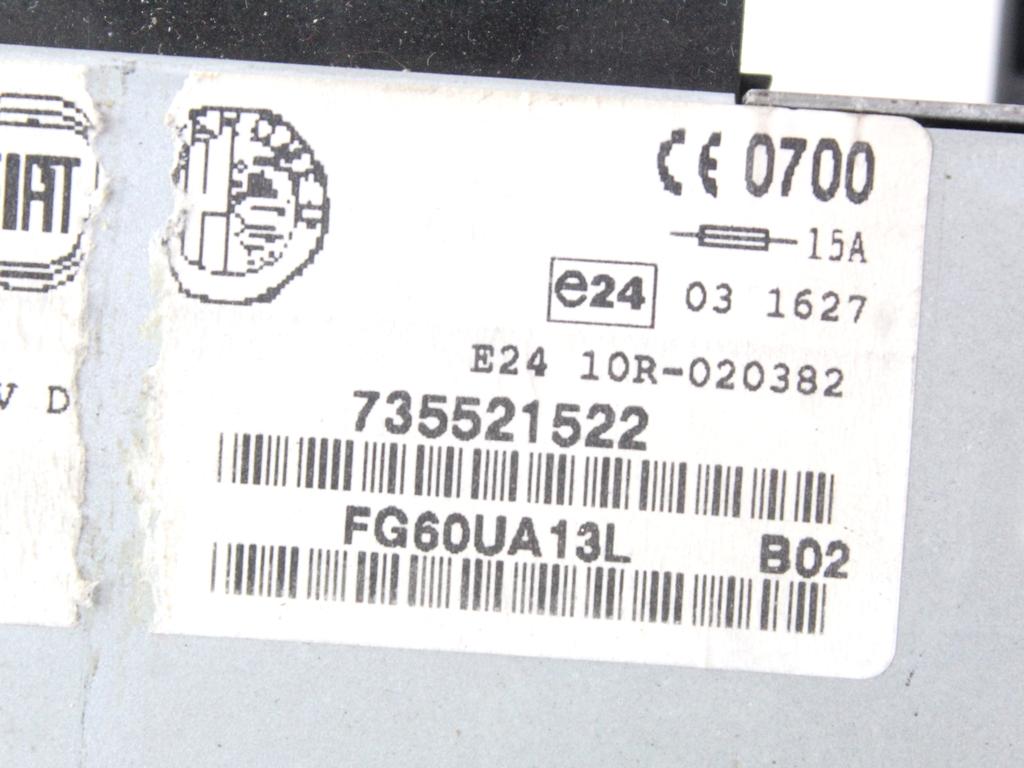 735521522 SISTEMA DI NAVIGAZIONE SATELLITARE CON DISPLAY LANCIA DELTA 1.6 D 88KW 6M 5P (2011) RICAMBIO USATO ( NON FORNIAMO CODICE AUTORADIO , SOLO NUMERO DI TELAIO VEICOLO )