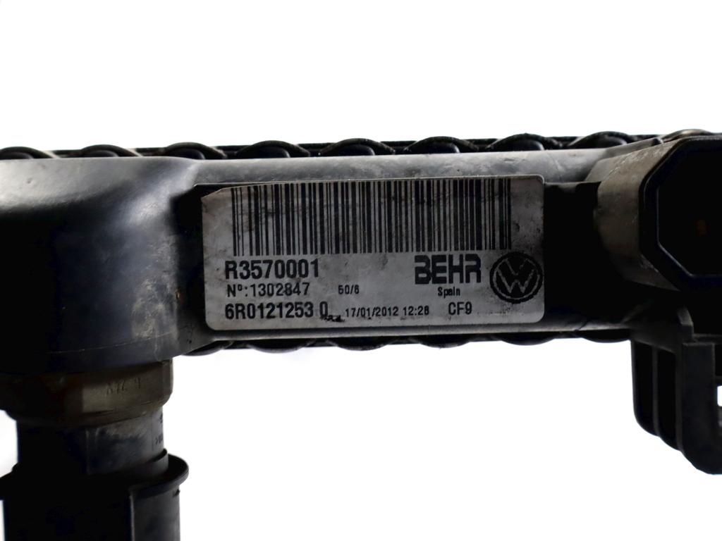 6R0121253O RADIATORE ACQUA SKODA ROOMSTER 1.6 D 66KW 5M 5P (2012) RICAMBIO USATO 