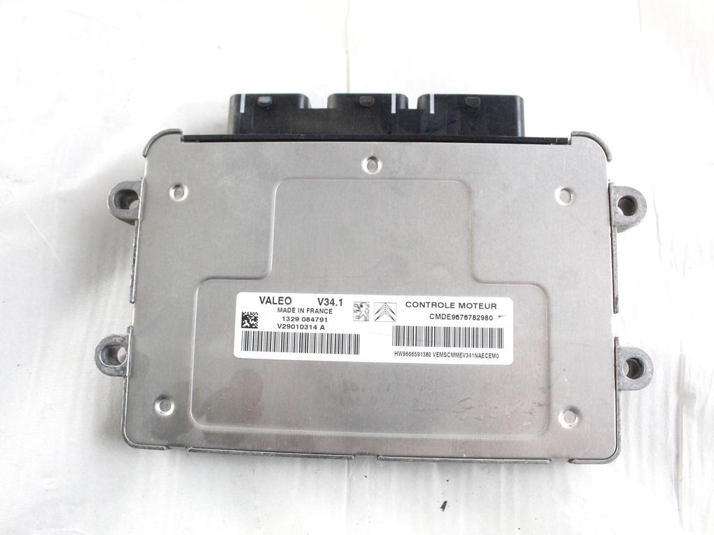 9676782980 CENTRALINA INIEZIONE MOTORE PEUGEOT 207 1.4 B 54KW 5M 5P (2012) RICAMBIO USATO 