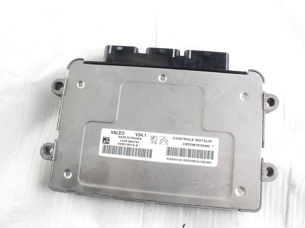 9676782980 CENTRALINA INIEZIONE MOTORE PEUGEOT 207 1.4 B 54KW 5M 5P (2012) RICAMBIO USATO 