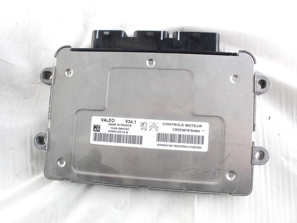 9676782980 CENTRALINA INIEZIONE MOTORE PEUGEOT 207 1.4 B 54KW 5M 5P (2012) RICAMBIO USATO 