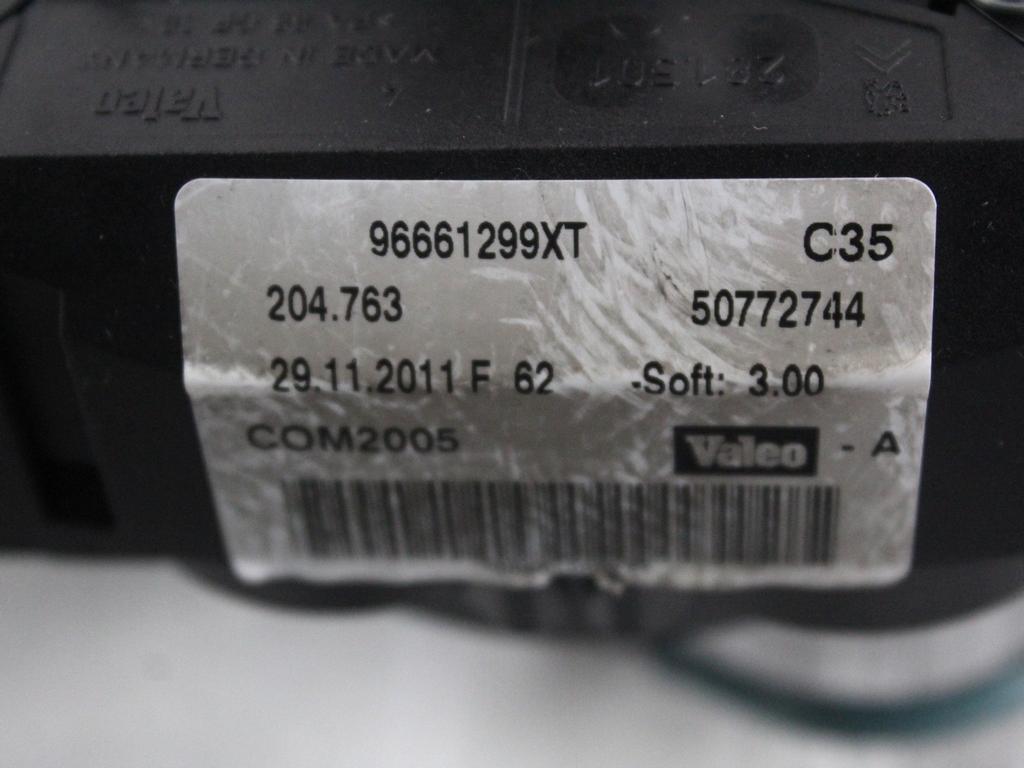 9676656080 DISPLAY COMPUTER DI BORDO PEUGEOT 207 1.4 B 54KW 5M 5P (2012) RICAMBIO USATO 