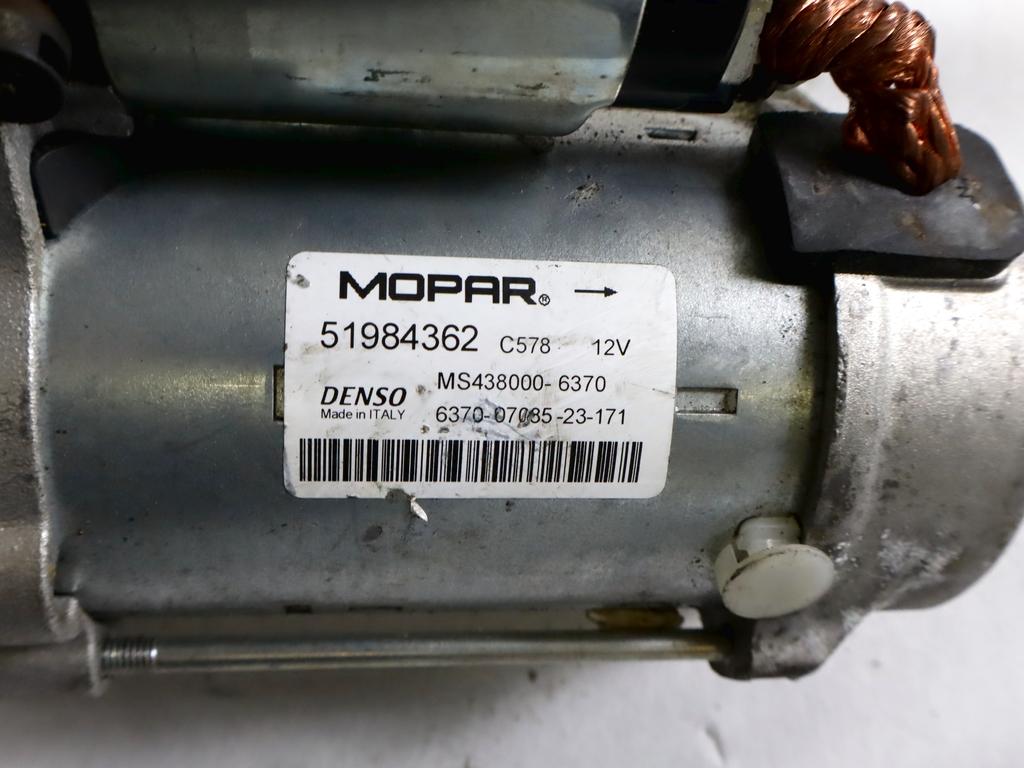51984362 MOTORINO AVVIAMENTO FIAT DUCATO (250_) 120 MULTIJET 2.2 D 88KW (2021) RICAMBIO USATO