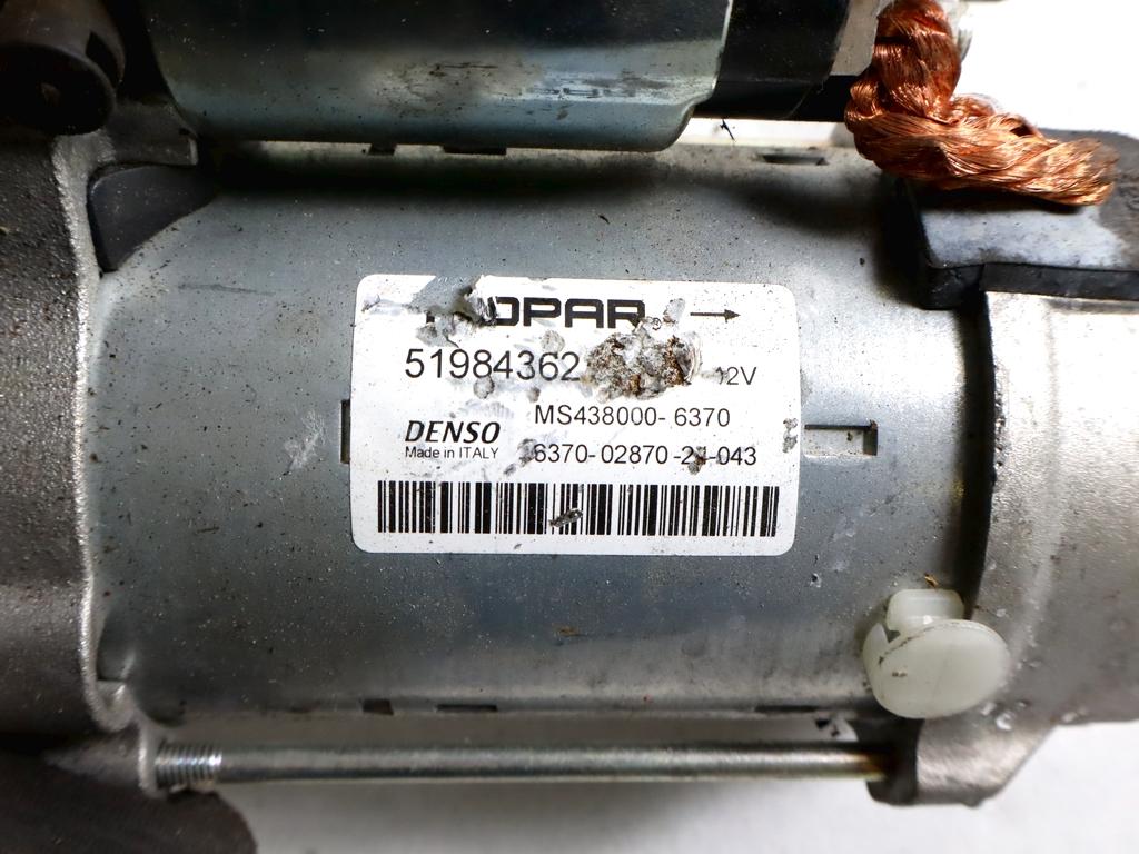 51984362 MOTORINO AVVIAMENTO FIAT DUCATO (250_) 120 MULTIJET 2.2 D 88KW (2021) RICAMBIO USATO DANNEGGIATO