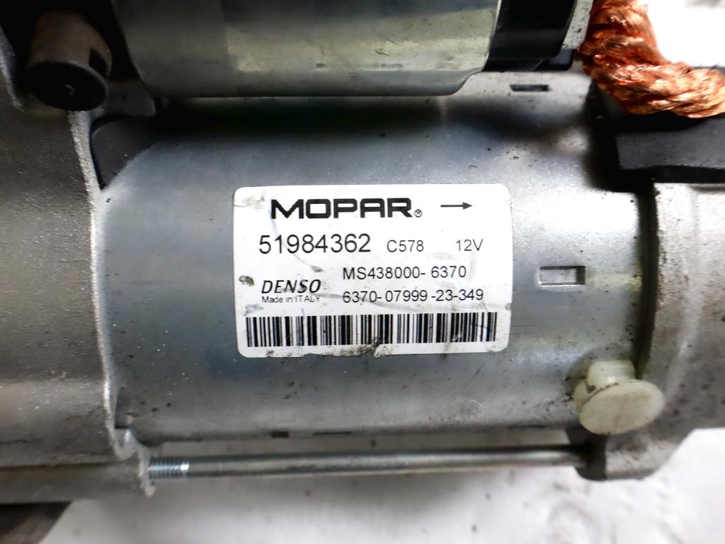 51984362 MOTORINO AVVIAMENTO FIAT DUCATO (250_) 120 MULTIJET 2.2 D 88KW (2021) RICAMBIO USATO DANNEGGIATO