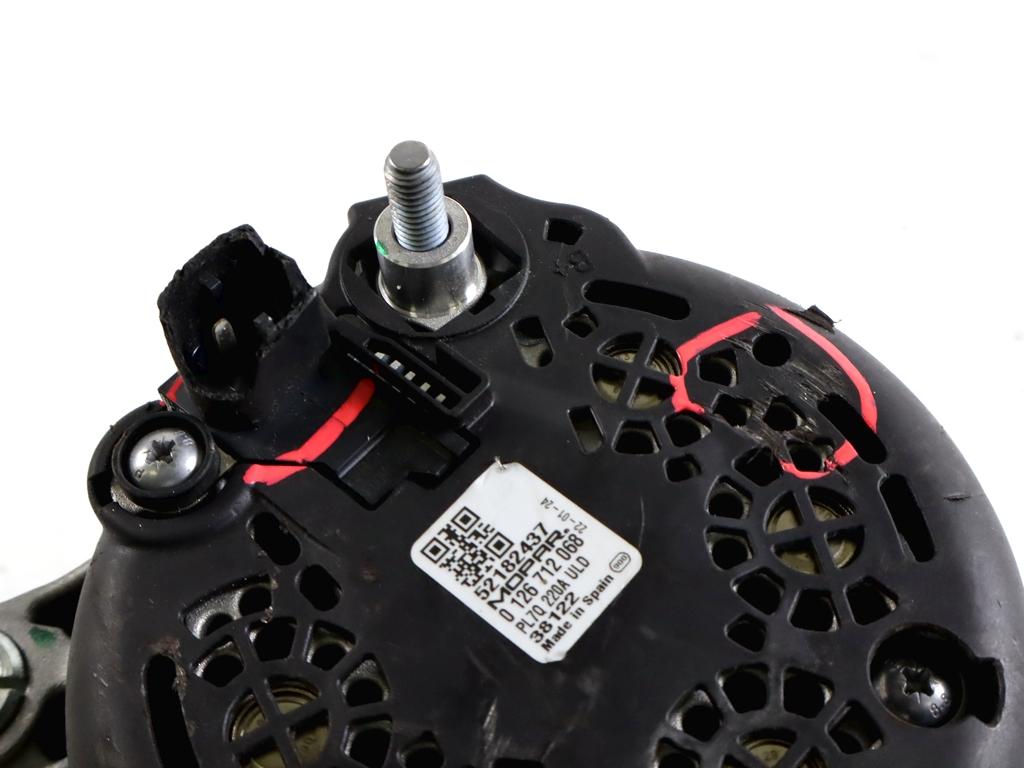52182437 ALTERNATORE FIAT DUCATO (250_) 120 MULTIJET 2.2 D 88KW (2021) RICAMBIO USATO DANNEGGIATO 0126712068