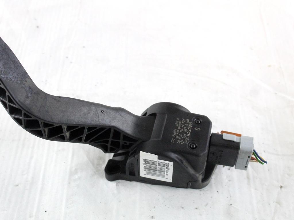 9671433680 PEDALE ACCELERATORE PEUGEOT 207 1.4 B 54KW 5M 5P (2012) RICAMBIO USATO 