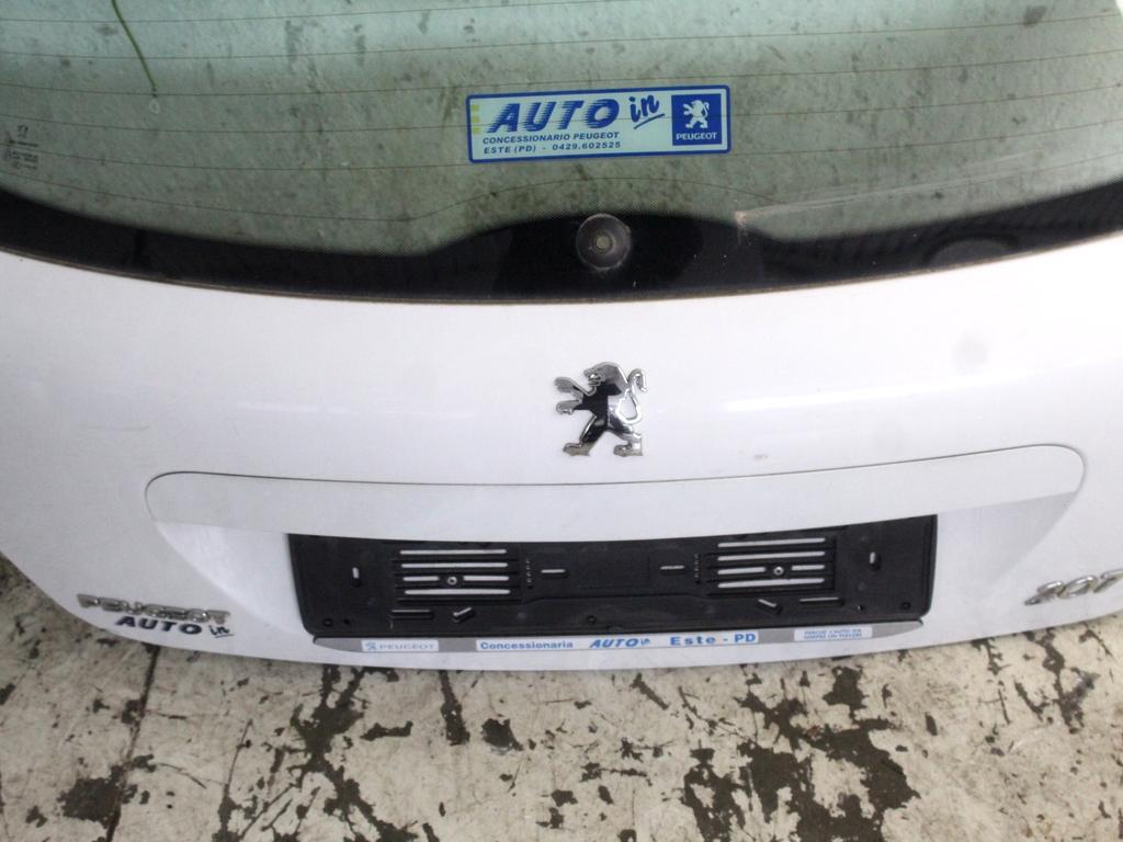 8701CS PORTELLONE COFANO POSTERIORE BAULE PEUGEOT 207 1.4 B 54KW 5M 5P (2012) RICAMBIO USATO CON LUNOTTO TERMICO