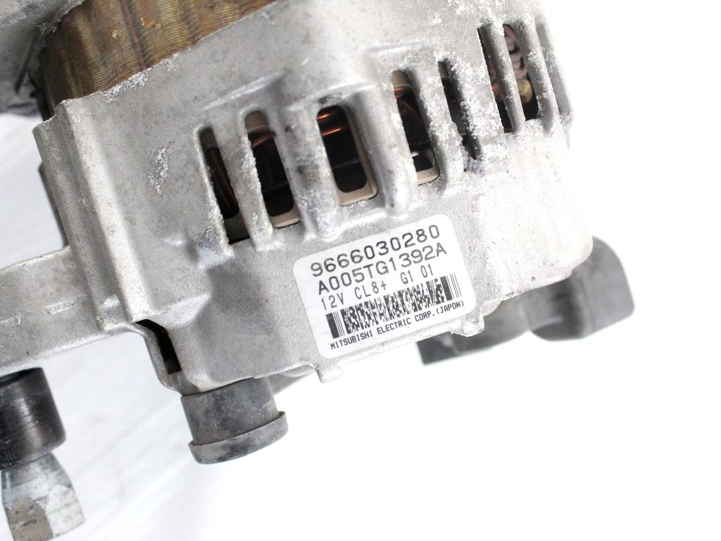 9666030280 ALTERNATORE PEUGEOT 207 1.4 B 54KW 5M 5P (2012) RICAMBIO USATO