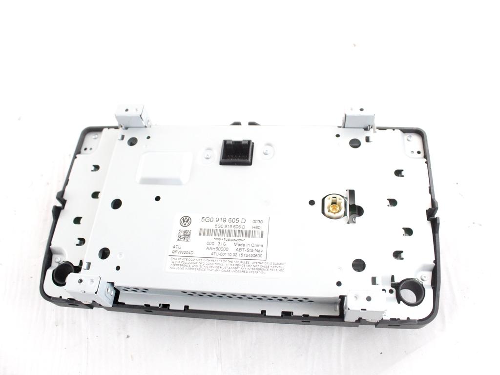 5G0919605D DISPLAY SISTEMA DI NAVIGAZIONE SATELLITARE VOLKSWAGEN GOLF 7 1.4 M 81KW 6M 5P (2015) RICAMBIO USATO 