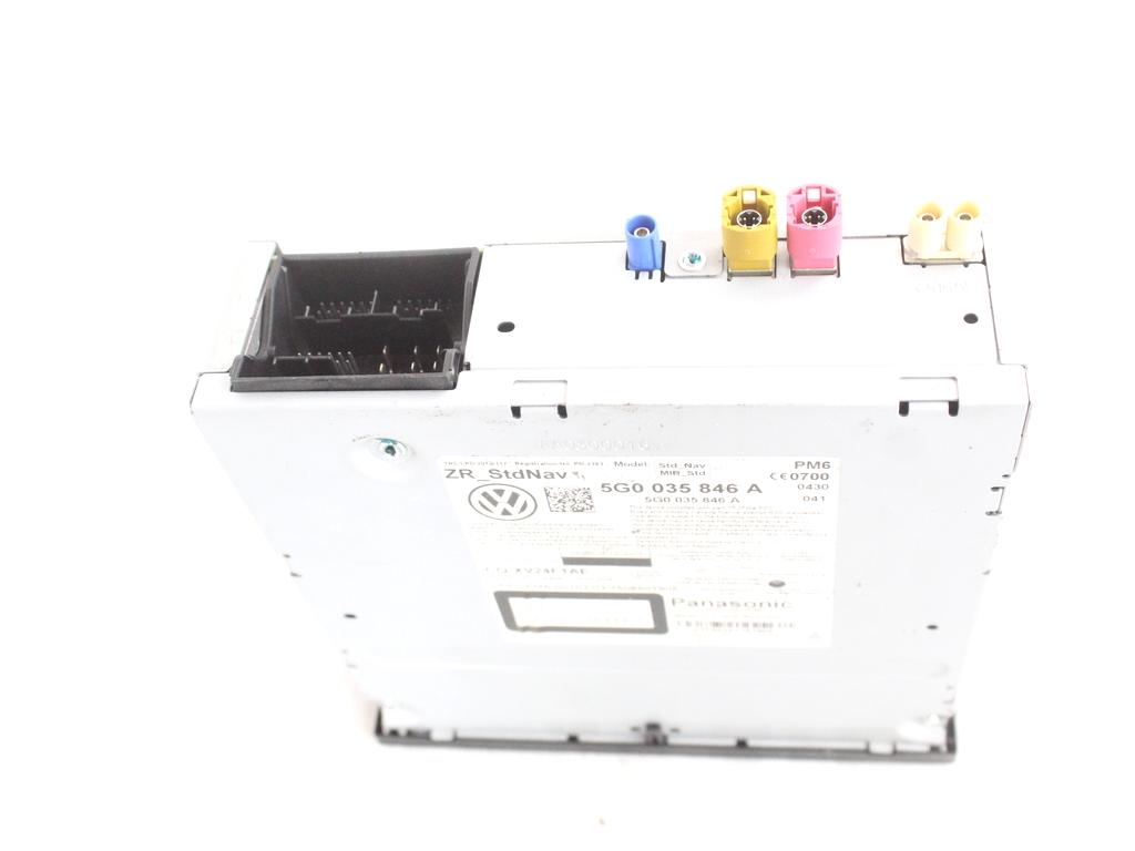 5G0035846A CENTRALINA MULTIMEDIALE SISTEMA DI NAVIGAZIONE SATELLITARE VOLKSWAGEN GOLF 7 1.4 M 81KW 6M 5P (2015) RICAMBIO USATO 