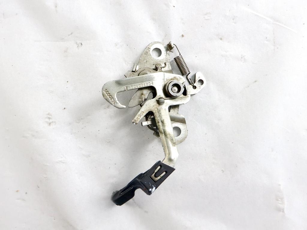 9652427480 CHIUSURA SERRATURA COFANO ANTERIORE PEUGEOT 207 1.4 B 54KW 5M 5P (2012) RICAMBIO USATO