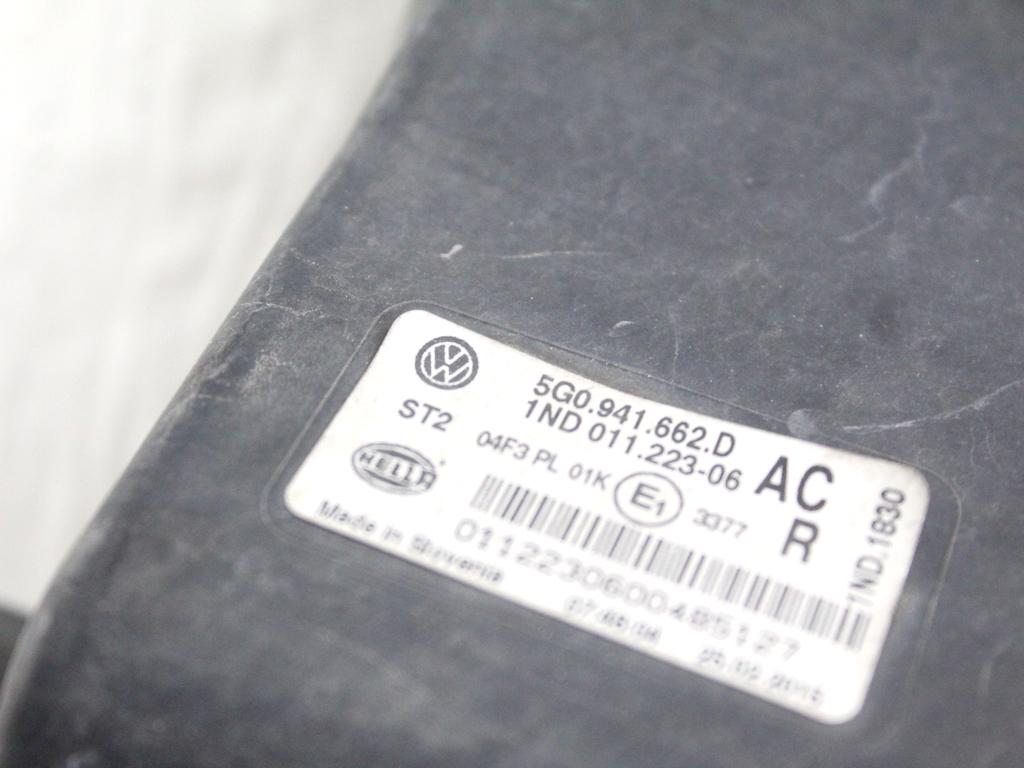 5G0941662D FARO FANALE PROIETTORE FENDINEBBIA ANTERIORE DESTRO VOLKSWAGEN GOLF 7 1.4 M 81KW 6M 5P (2015) RICAMBIO USATO