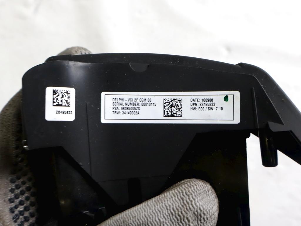 98085005ZD COMANDI AL VOLANTE MULTIFUNZIONE CITROEN C4 CACTUS 1.6 D 73KW 5M 5P (2016) RICAMBIO USATO 
