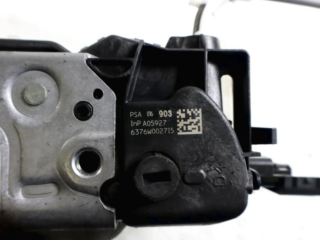 9819038880 CHIUSURA SERRATURA PORTA POSTERIORE DESTRA CITROEN C4 CACTUS 1.6 D 73KW 5M 5P (2016) RICAMBIO USATO