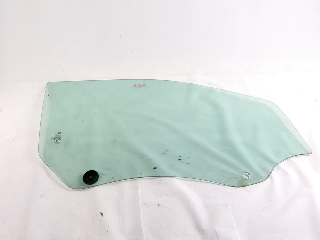 9810081080 VETRO SCENDENTE PORTA ANTERIORE DESTRA CITROEN C4 CACTUS 1.6 D 73KW 5M 5P (2016) RICAMBIO USATO