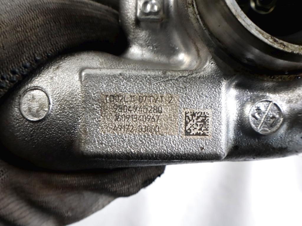 9804945280 TURBINA TURBOCOMPRESSORE CITROEN C4 CACTUS 1.6 D 73KW 5M 5P (2016) RICAMBIO USATO