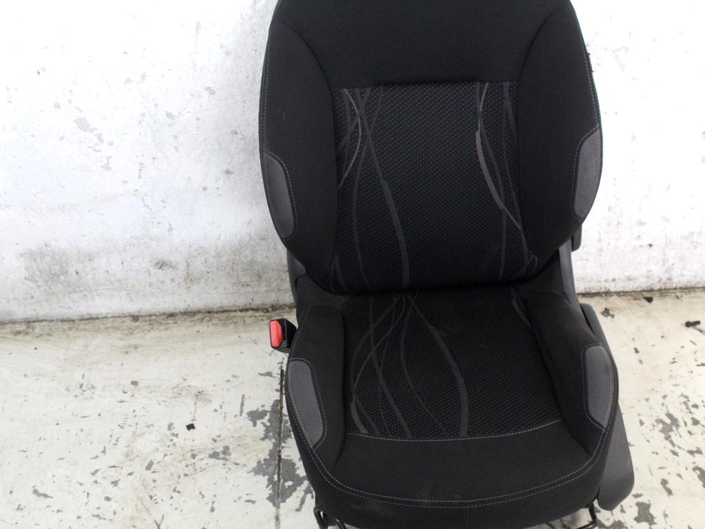 1608319980 SEDILE ANTERIORE SINISTRO GUIDATORE PEUGEOT 208 1.4 D 50KW 5M 5P (2012) RICAMBIO USATO