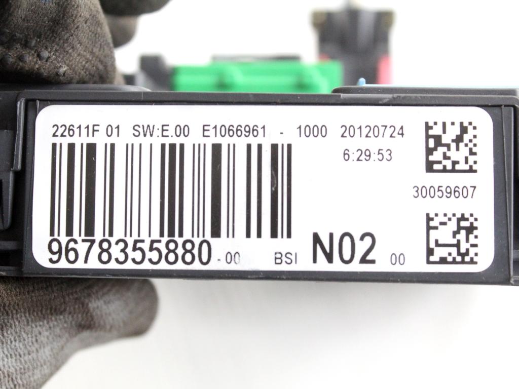 9678355880 CENTRALINA BODY COMPUTER PEUGEOT 208 1.4 D 50KW 5M 5P (2012) RICAMBIO USATO