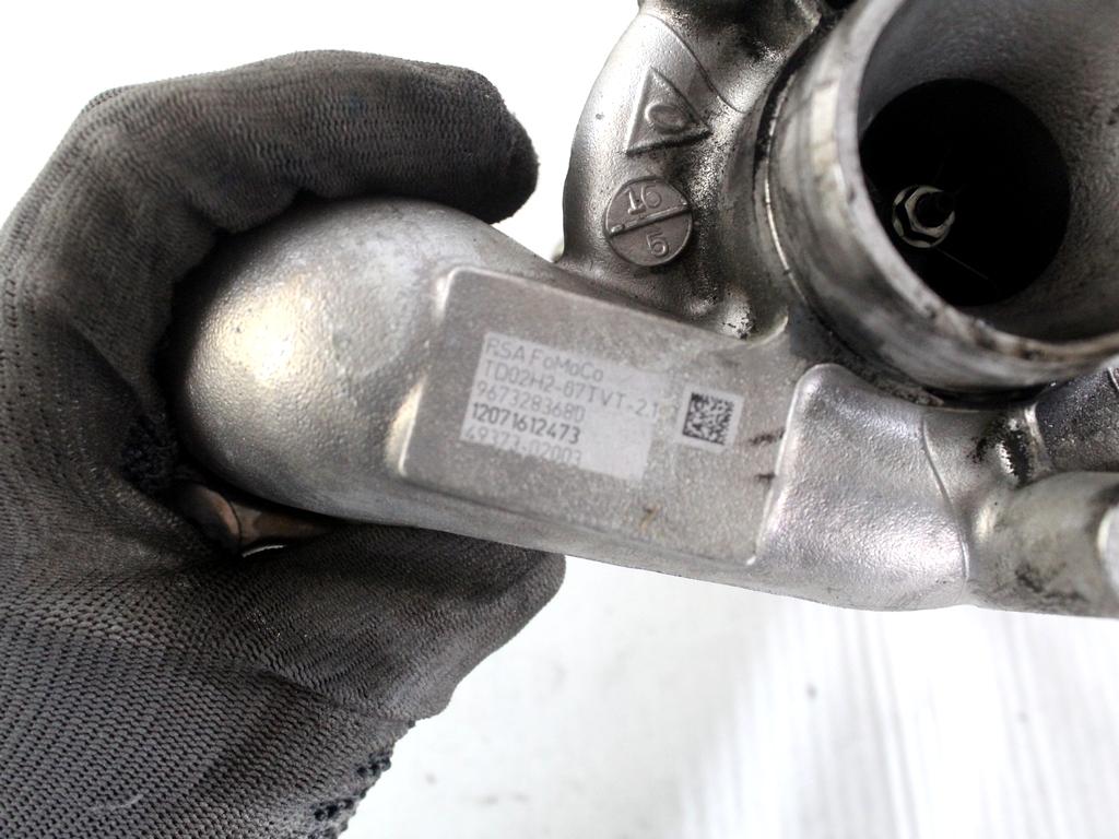9673283680 TURBINA TURBOCOMPRESSORE PEUGEOT 208 1.4 D 50KW 5M 5P (2012) RICAMBIO USATO