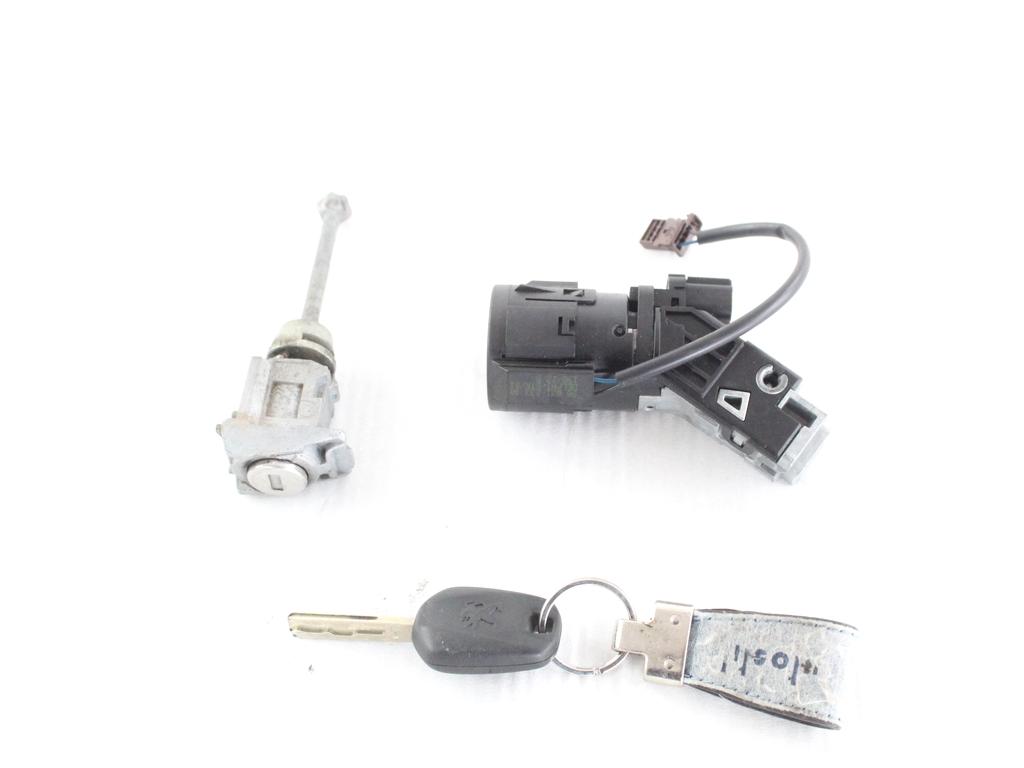 9663123380 KIT BLOCCHETTI ACCENSIONE APERTURA CON CHIAVE PEUGEOT 208 1.4 D 50KW 5M 5P (2012) RICAMBIO USATO 96762547