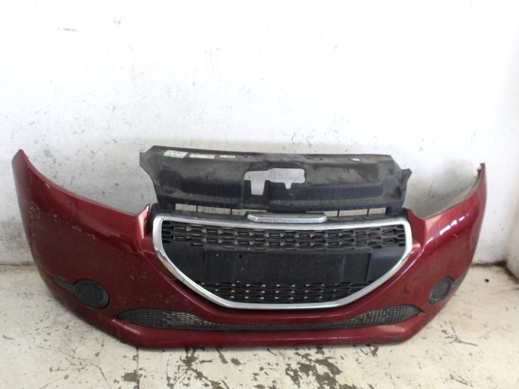 9672794477 PARAURTI ANTERIORE PEUGEOT 208 1.4 D 50KW 5M 5P (2012) RICAMBIO USATO DANNEGGIATO
