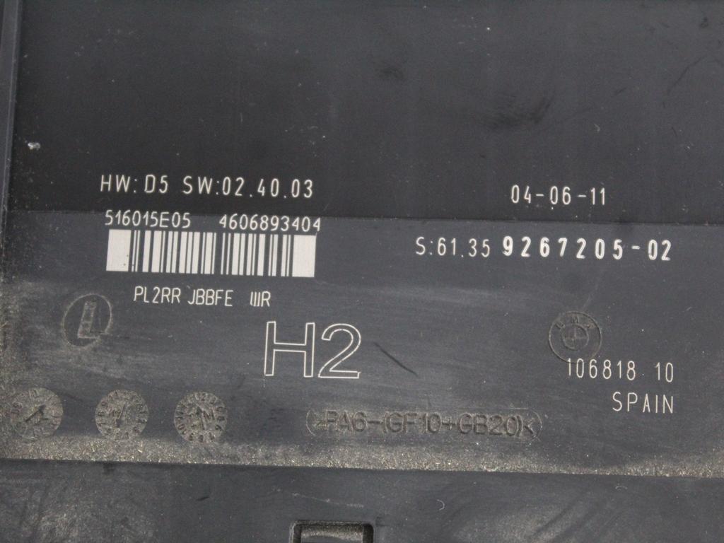 61359267205 CENTRALINA COMFORT BMW SERIE 1 120D E87 2.0 D 130KW 6M 5P (2011) RICAMBIO USATO