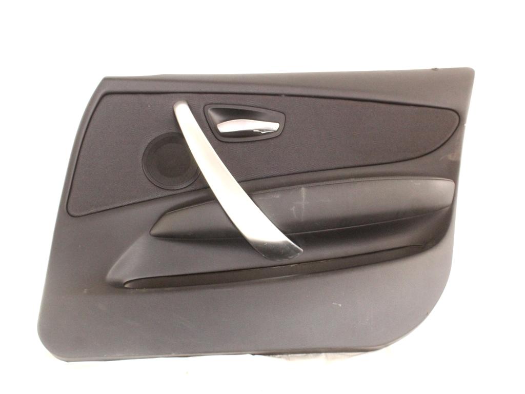 51417224346 PANNELLO INTERNO PORTA ANTERIORE DESTRA IN PELLE BMW SERIE 1 120D E87 2.0 D 130KW 6M 5P (2011) RICAMBIO USATO