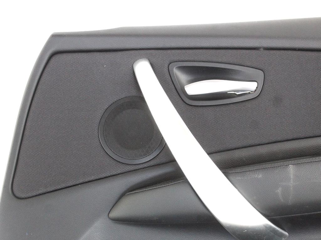 51417224346 PANNELLO INTERNO PORTA ANTERIORE DESTRA IN PELLE BMW SERIE 1 120D E87 2.0 D 130KW 6M 5P (2011) RICAMBIO USATO