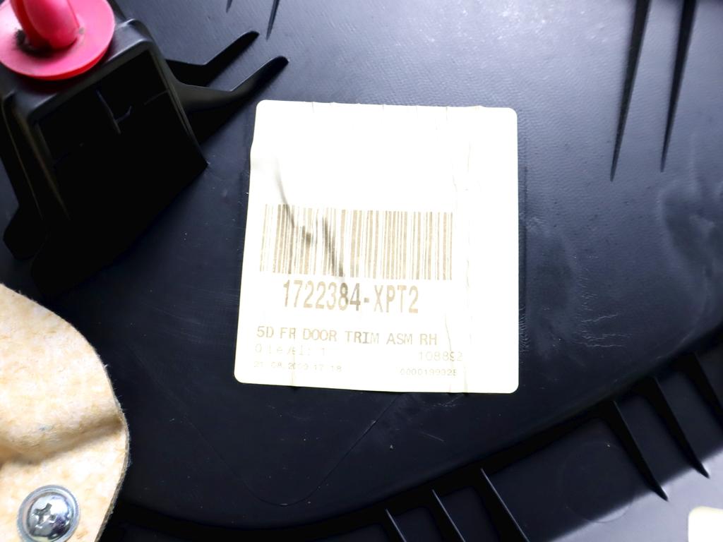 82380-2R000 PANNELLO INTERNO PORTA ANTERIORE DESTRA HYUNDAI I30 SW 1.4 G 80KW 5M 5P (2009) RICAMBIO USATO 