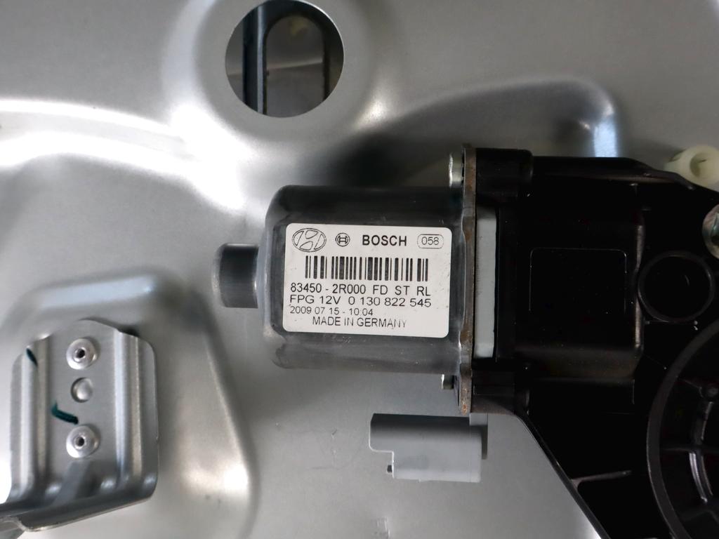 834812L210 MOTORINO MECCANISMO ALZA-VETRO ALZA-CRISTALLO PORTA POSTERIORE DESTRA HYUNDAI I30 SW 1.4 G 80KW 5M 5P (2009) RICAMBIO USATO 83450-2R000