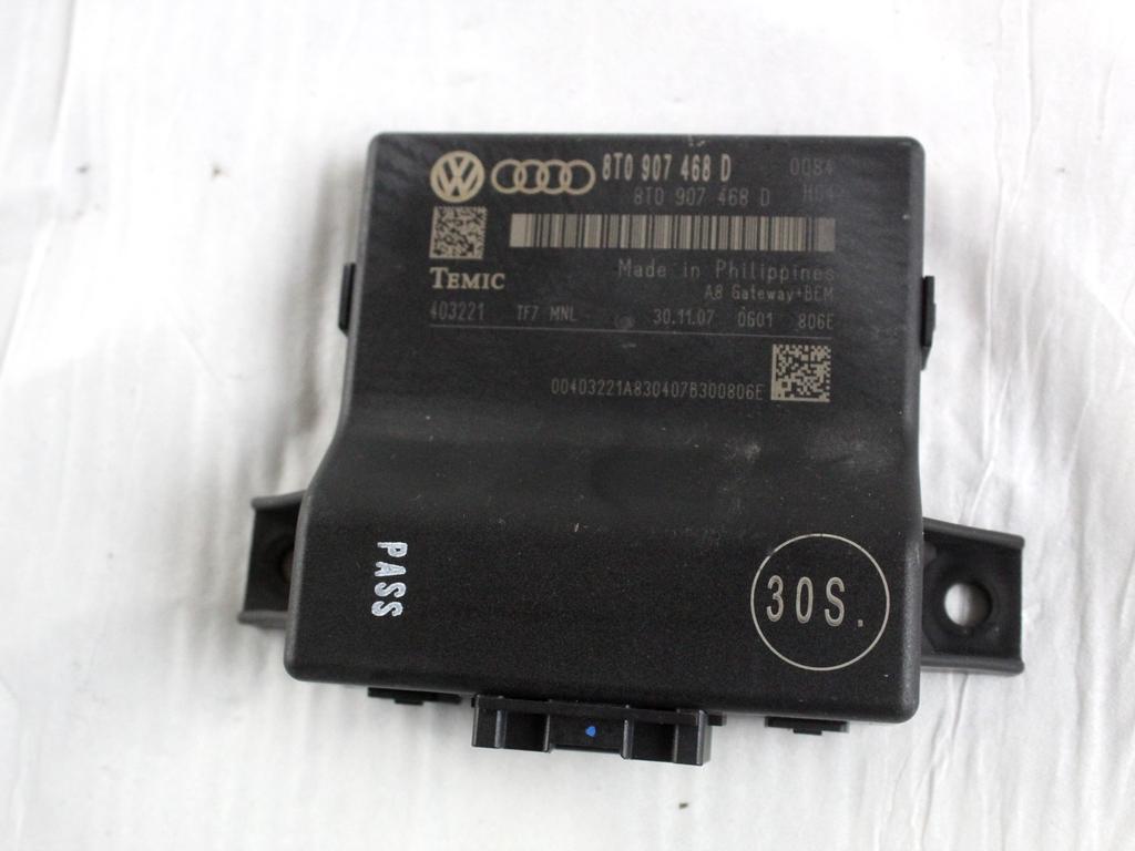 8T0907468D CENTRALINA GATEWAY AUDI A4 8K2 2.0 D 105KW 6M 4P (2008) RICAMBIO USATO
